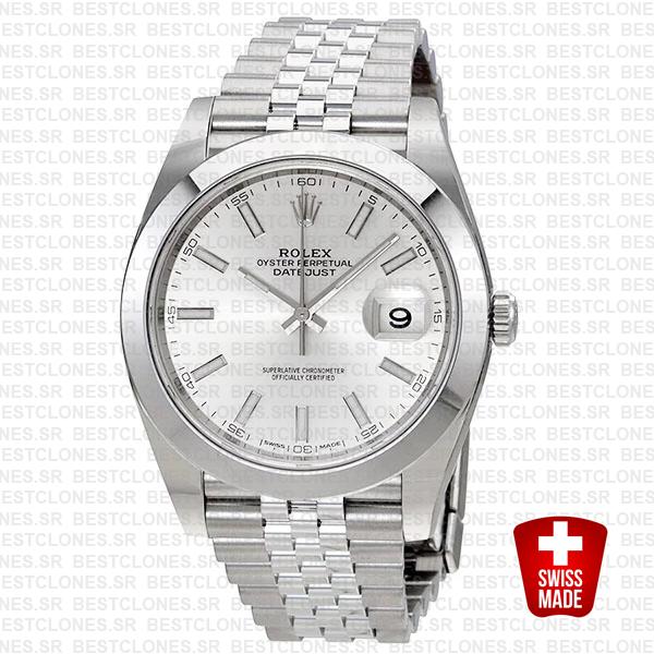 rolex datejust 41 jubilee smooth bezel