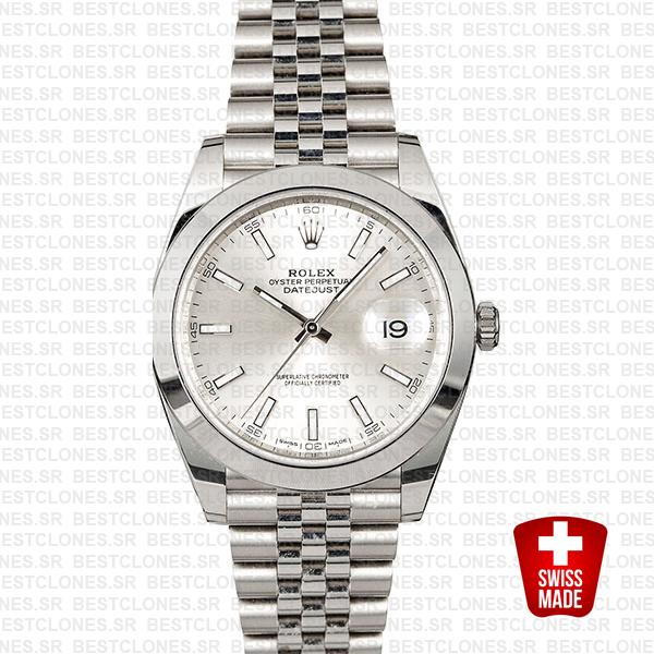 rolex datejust 41 jubilee smooth bezel