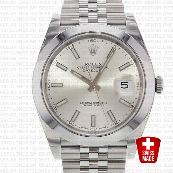 rolex datejust 41 jubilee smooth bezel