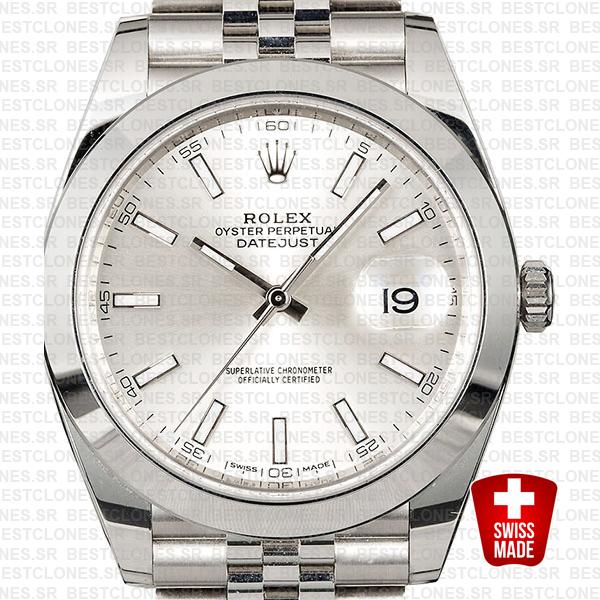rolex datejust 41 jubilee smooth bezel
