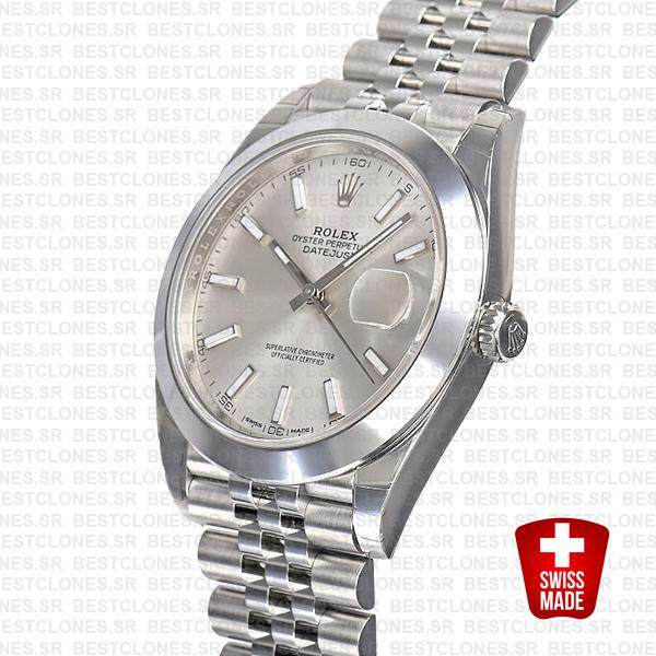 rolex datejust 41 jubilee smooth bezel