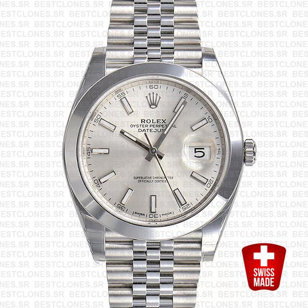 rolex datejust 41 jubilee smooth bezel