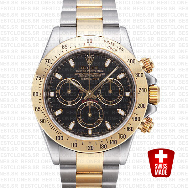 Rolex Daytona 2 Tone Black 40mm 116523