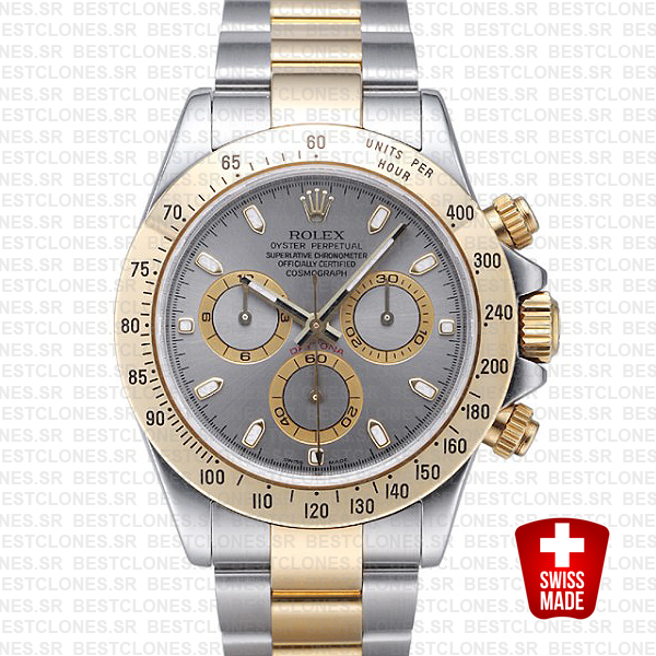 Rolex Daytona 2 Tone Stainless Grey Slate 40mm 116523