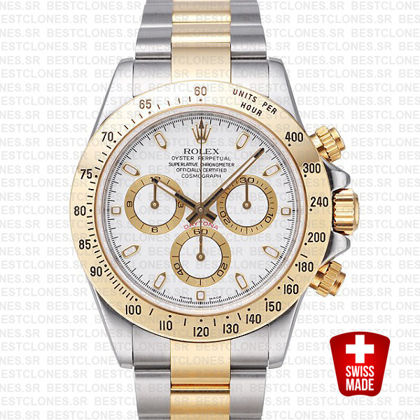 Rolex Daytona 2 Tone White 40mm 116523