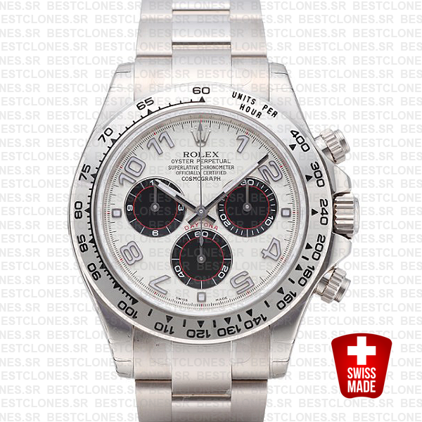 Rolex Daytona Ss White Gold White Arabic 2005 40mm 116509