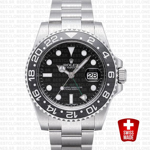 Rolex Gmt Master Ii Ss Black Ceramic 40mm 116710