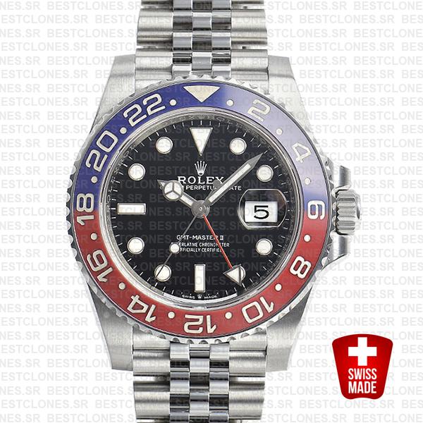 Rolex Gmt Master Ii Steel Jubilee Pepsi Bezel 126710blro 40mm