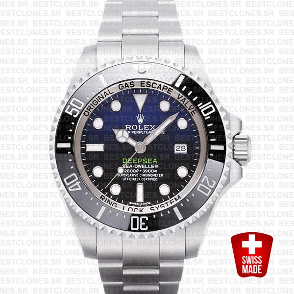 Rolex Deepsea D Blue Ss 44mm 116660 Swiss Replica