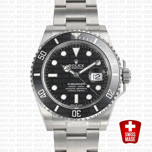 Rolex Submariner 41mm Ceramic Bezel 904l Steel 126610ln Swiss Replica