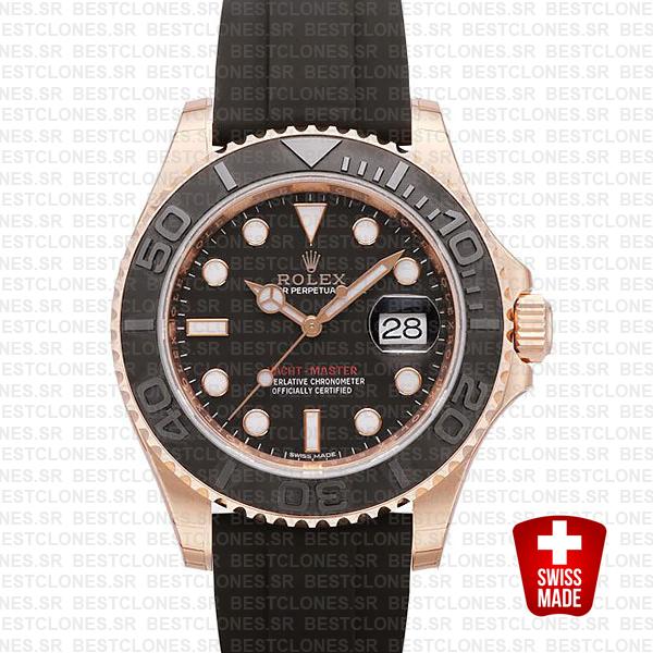 Rolex Yacht Master 116655 Everose Rubber Swiss Replica