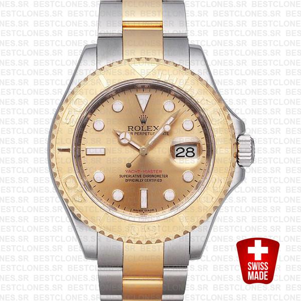 Rolex Yacht Master 2 Tone Gold Dial 40mm 16623