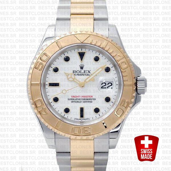 Rolex Yacht Master 2 Tone White 40mm 16623