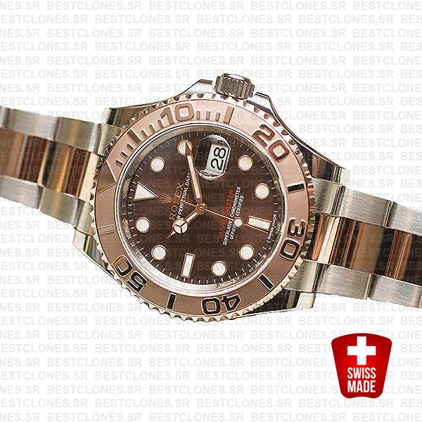 Rolex Yacht Master 2016 Rose Gold 2 Tone Chocolate 40mm 116621