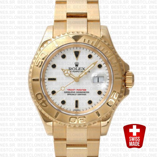 Rolex Yacht Master Gold White 40mm 16628